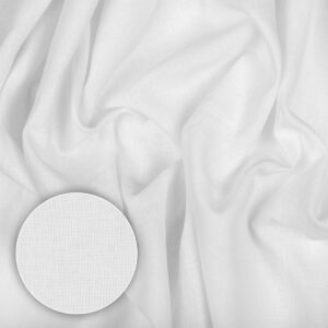 Tkanina odzieżowa lniano-bawełniana Virginia Biały optyczny [43014]