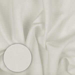Tkanina lniana odzieżowa biała Nevada [30033]