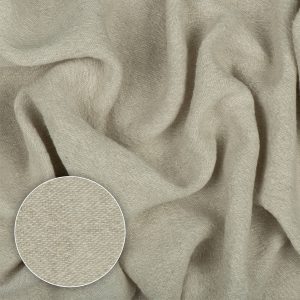Tkanina odzieżowa lniano-bawełniana Crepe Szarobiały [40018]