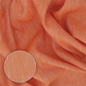 Tkanina odzieżowa lniano-bawełniana Pomarańczowy Melanż [43018]