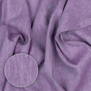 Tkanina odzieżowa lniano-bawełniana Fioletowy Melanż [43017]