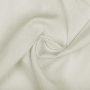 Tkanina odzieżowa - dekoracyjna lniana Julia Kremowy [43003]