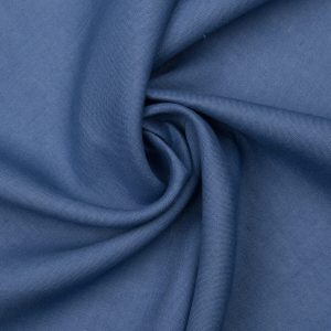 Tkanina lniana odzieżowa Julia 6354 Niebieska [43003]