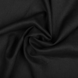 Tkanina odzieżowa lniana Julia 1100 Czarny [43003]