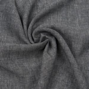 Tkanina odzieżowa lniana Julia L-2151-10 Czarny pieprzowy melanż [43003]