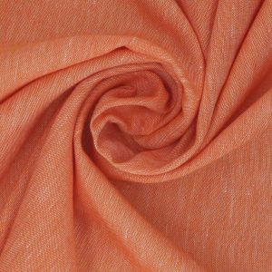 Tkanina odzieżowa lniano-bawełniana Pomarańczowy Melanż [43018]