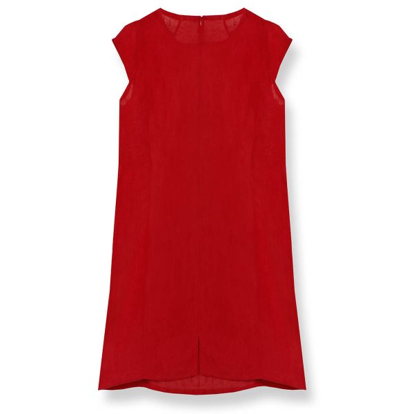 sukienka-lniana-czerwona-klasyczna-na-zamek-II