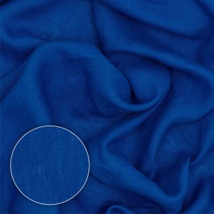 Tkanina lniana kobaltowy niebieski Julia [43003]