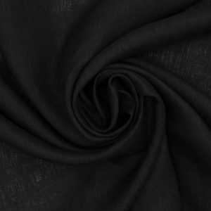 Tkanina konopna odzieżowa Maria 1100 Czarna [43023]