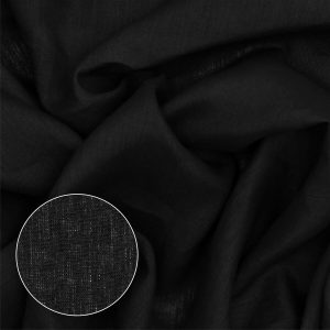Tkanina konopna odzieżowa Maria 1100 Czarna [43023]