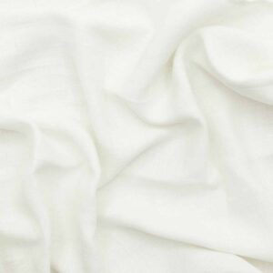 Ręcznik łazienkowy lniany biały w jodełkę [75x100]