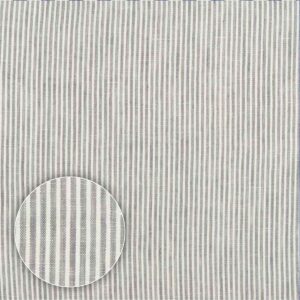 Tkanina lniana popielate jasne paski 3033-W06-12 Julia [43003]